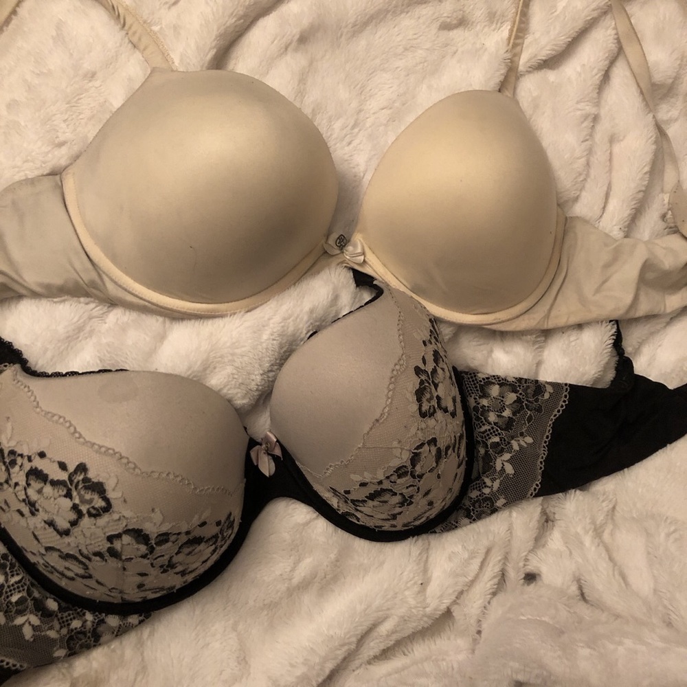 Two Victoria secret bras